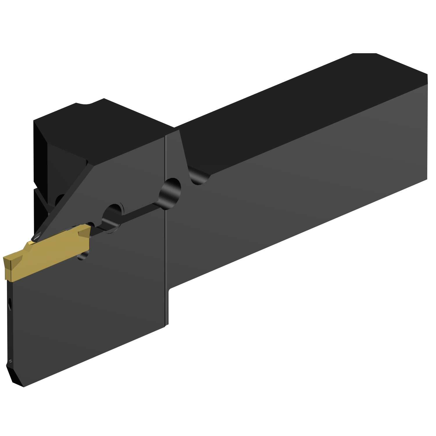 QS-RF123E080C12F  CoroCut® 1-2 QS shank tool for parting and grooving