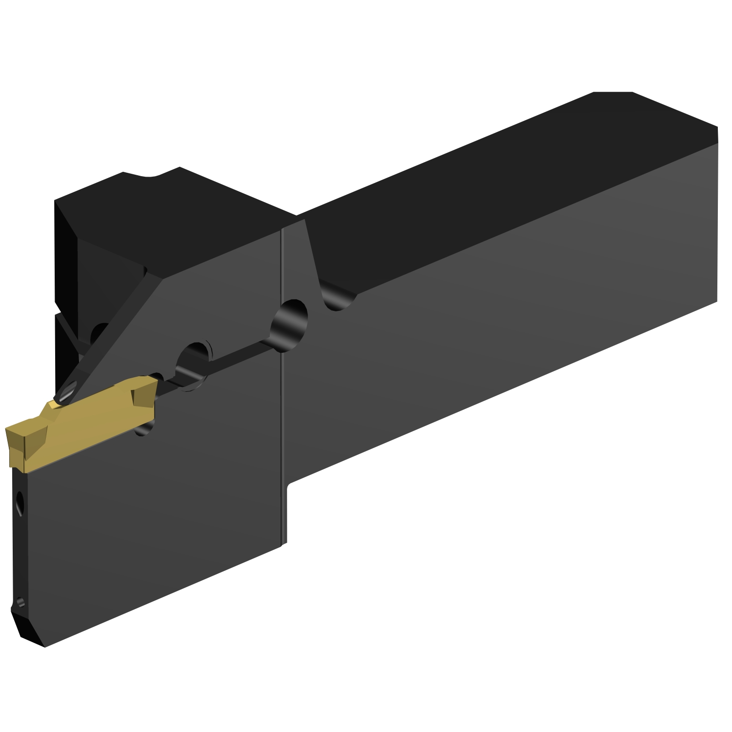 QS-RF123G080C12F CoroCut® 1-2 QS shank tool for parting and grooving