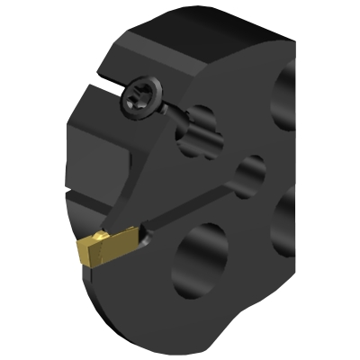 Sandvik Coromant 570-32R151.3-029B25 Steel T-Max Q-Cut Head for Face Grooving Holder 0.34 Maximum Depth of Cut 
