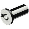 Cylindrical shank with flats to VL adaptor