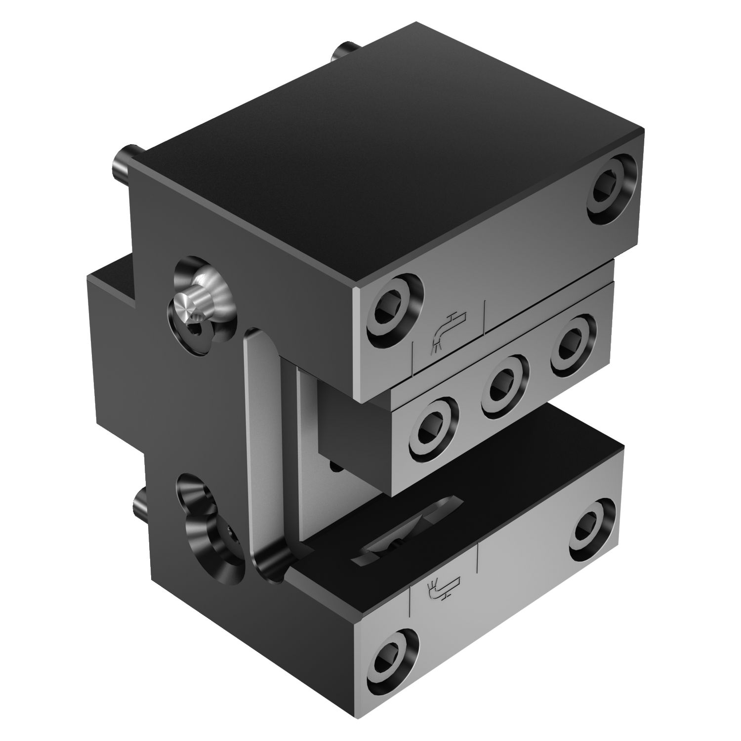 ASH-TNI-MZ-A-25-HP — Interface tipo torre Mazak para adaptador da haste retangular