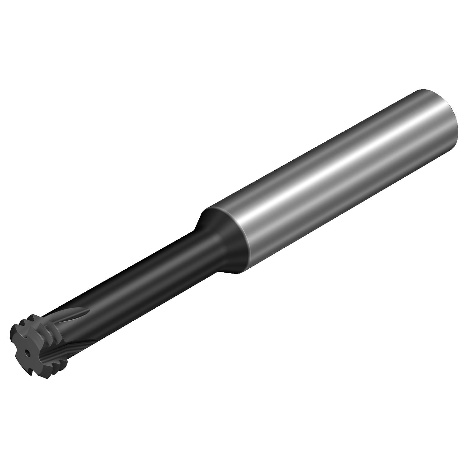 T500-XD30AA-UNF1/4 X1AH — CoroThread® Mill 500, fresa de topo inteiriça de metal duro para rosqueamento orbital