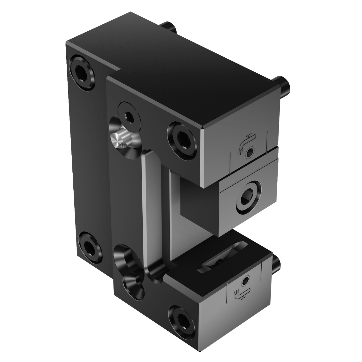 ASH-TNE-MZ-A-25-HP — Interface tipo torre Mazak para adaptador da haste retangular