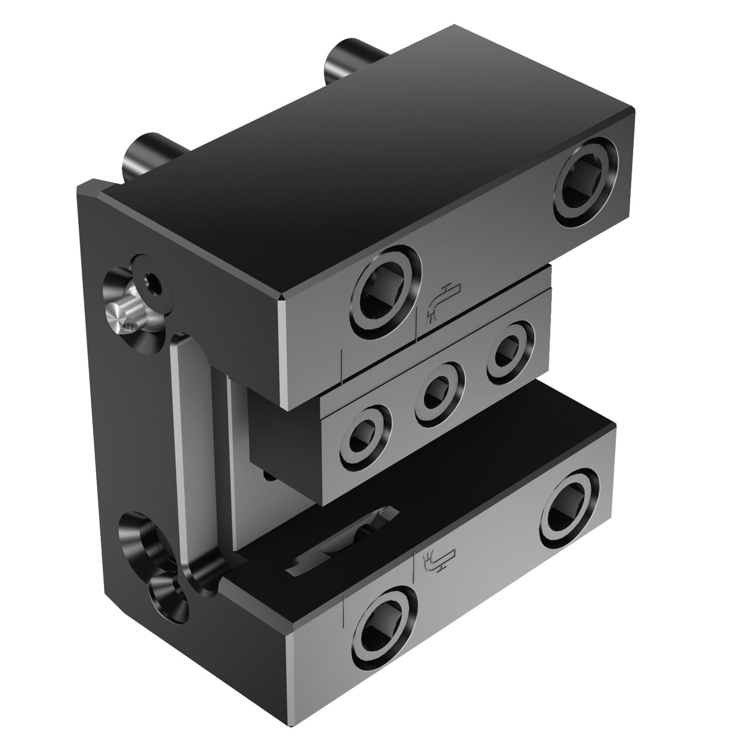ASH-TNI-DO-A-25-HP — Interface tipo torre Doosan para adaptador da haste retangular