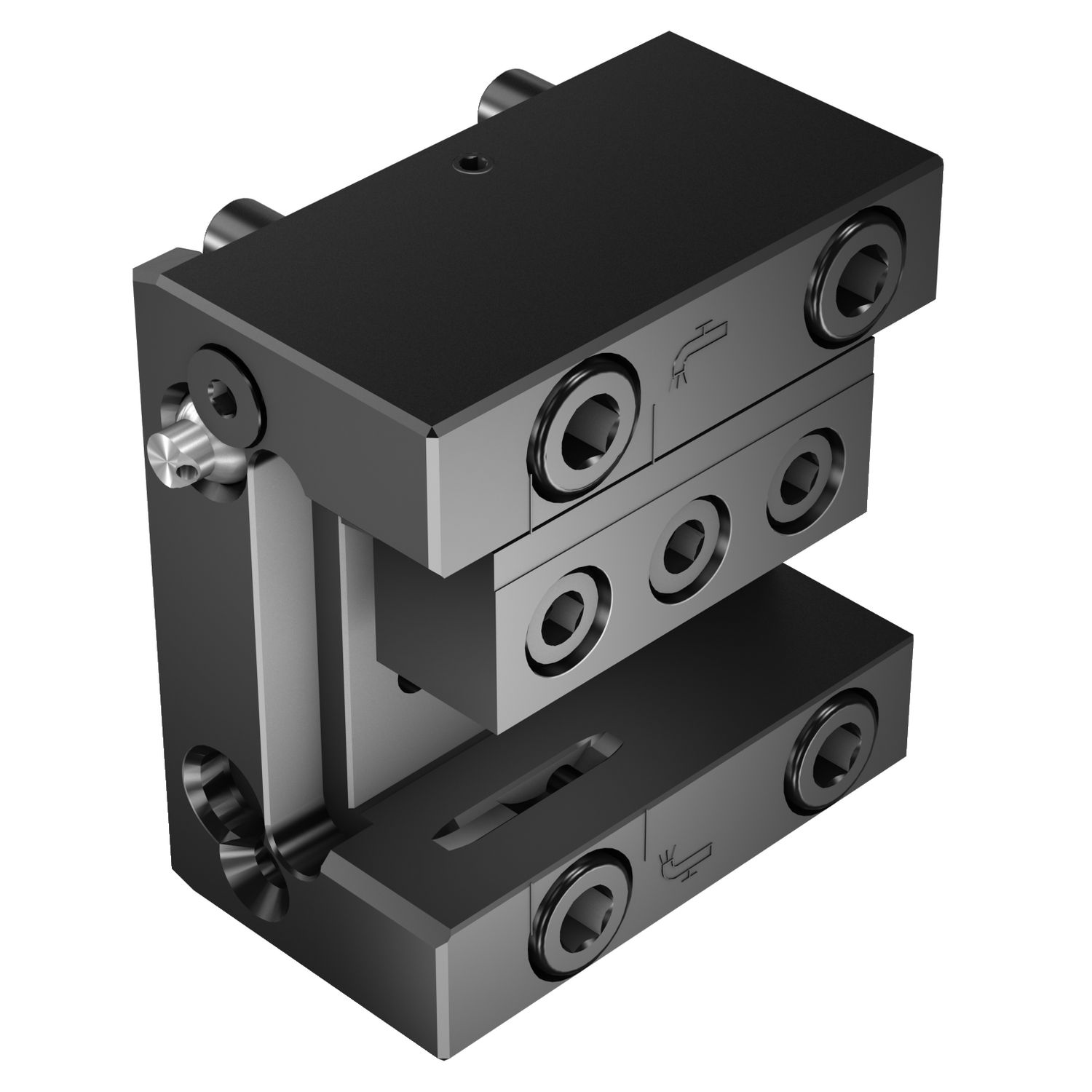 ASH-TNI-OK-A-25-HP — Interface tipo torre Okuma para adaptador da haste retangular