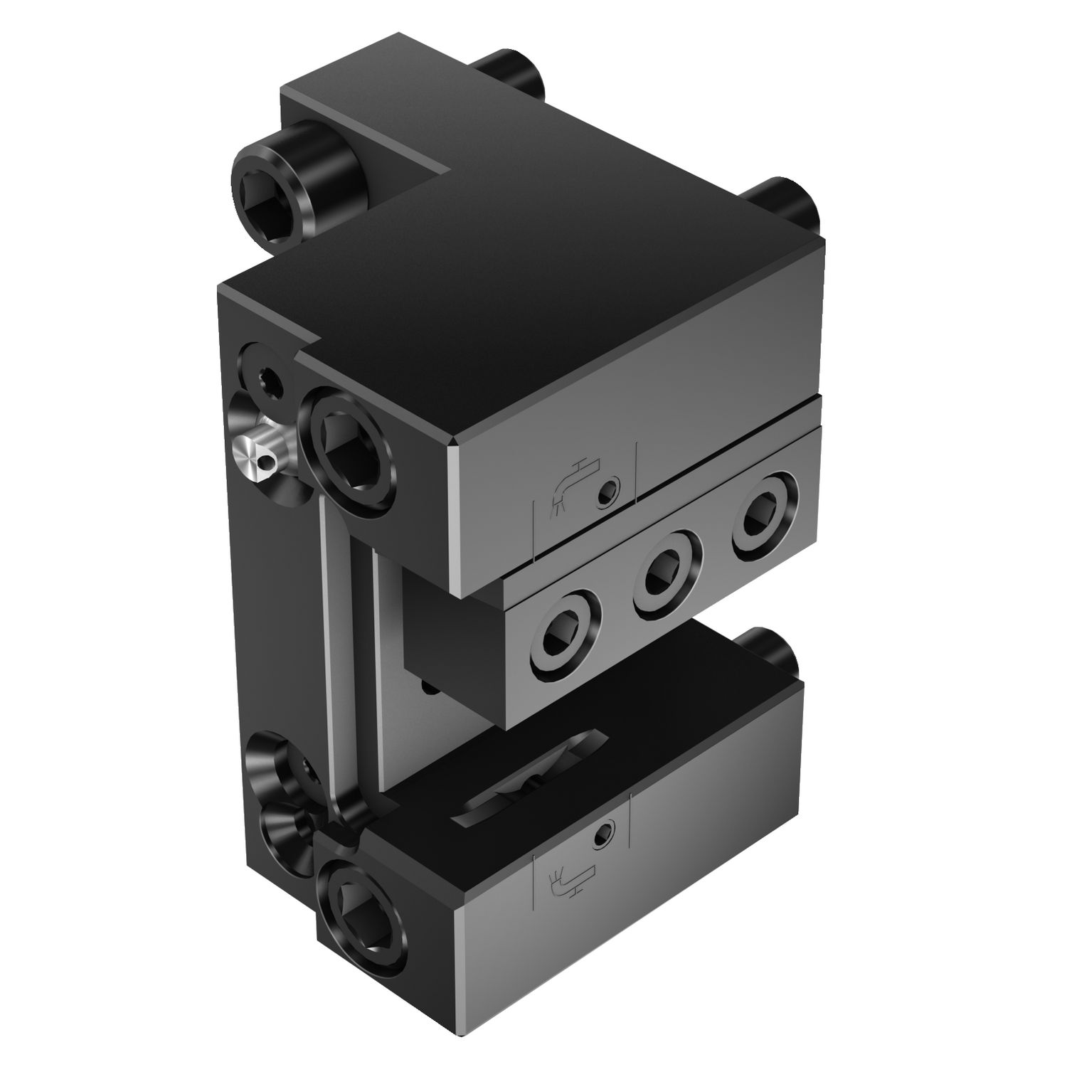 ASH-TNE-DO-A-25-HP — Interface tipo torre Doosan para adaptador da haste retangular