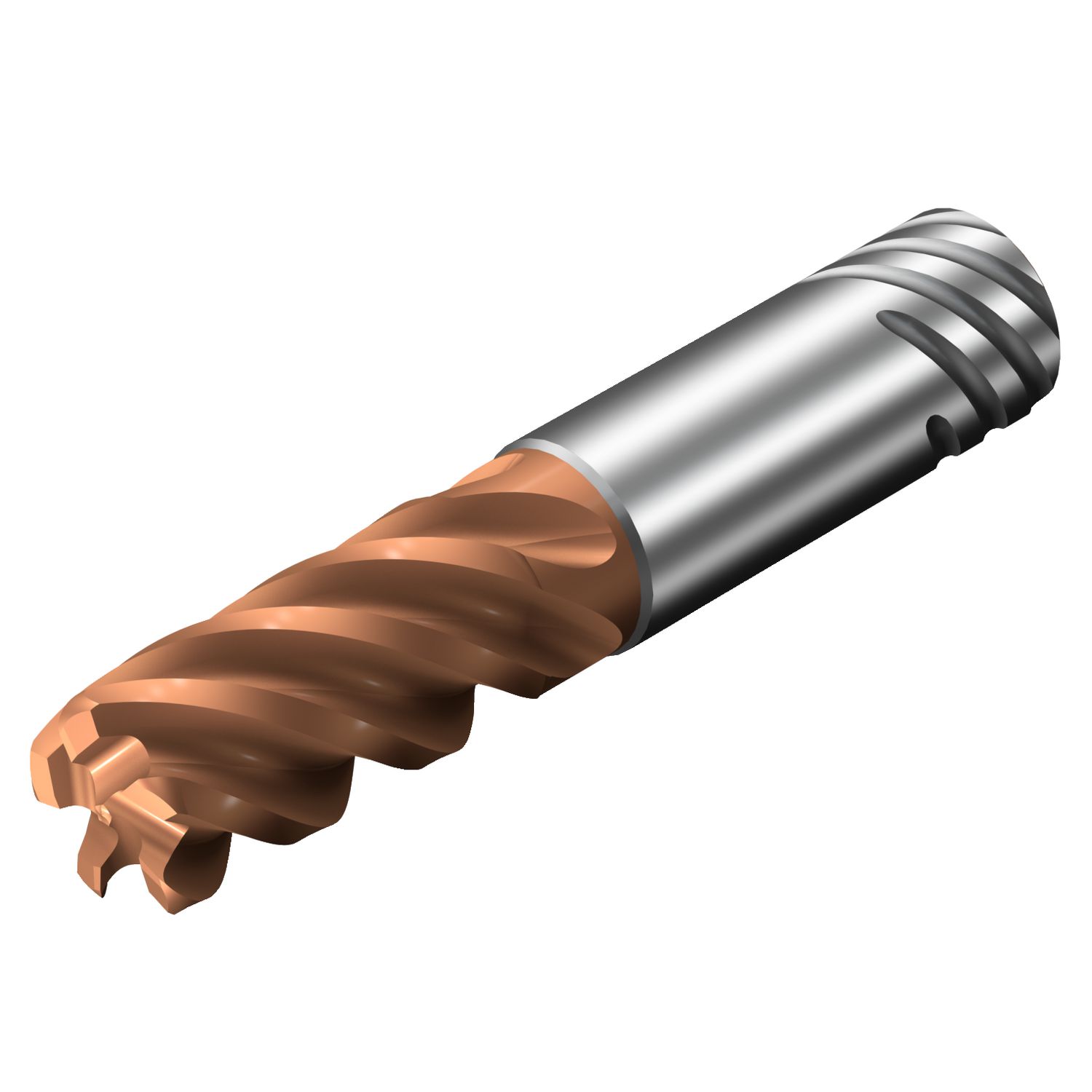 2F341-1600-300-SF 1710 — Fresa de topo CoroMill® Plura inteiriça de metal duro para fresamento lateral com alto avanço