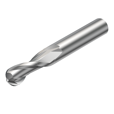 CoroMill® Plura Solid Carbide Ball Nose End Mill for Profiling